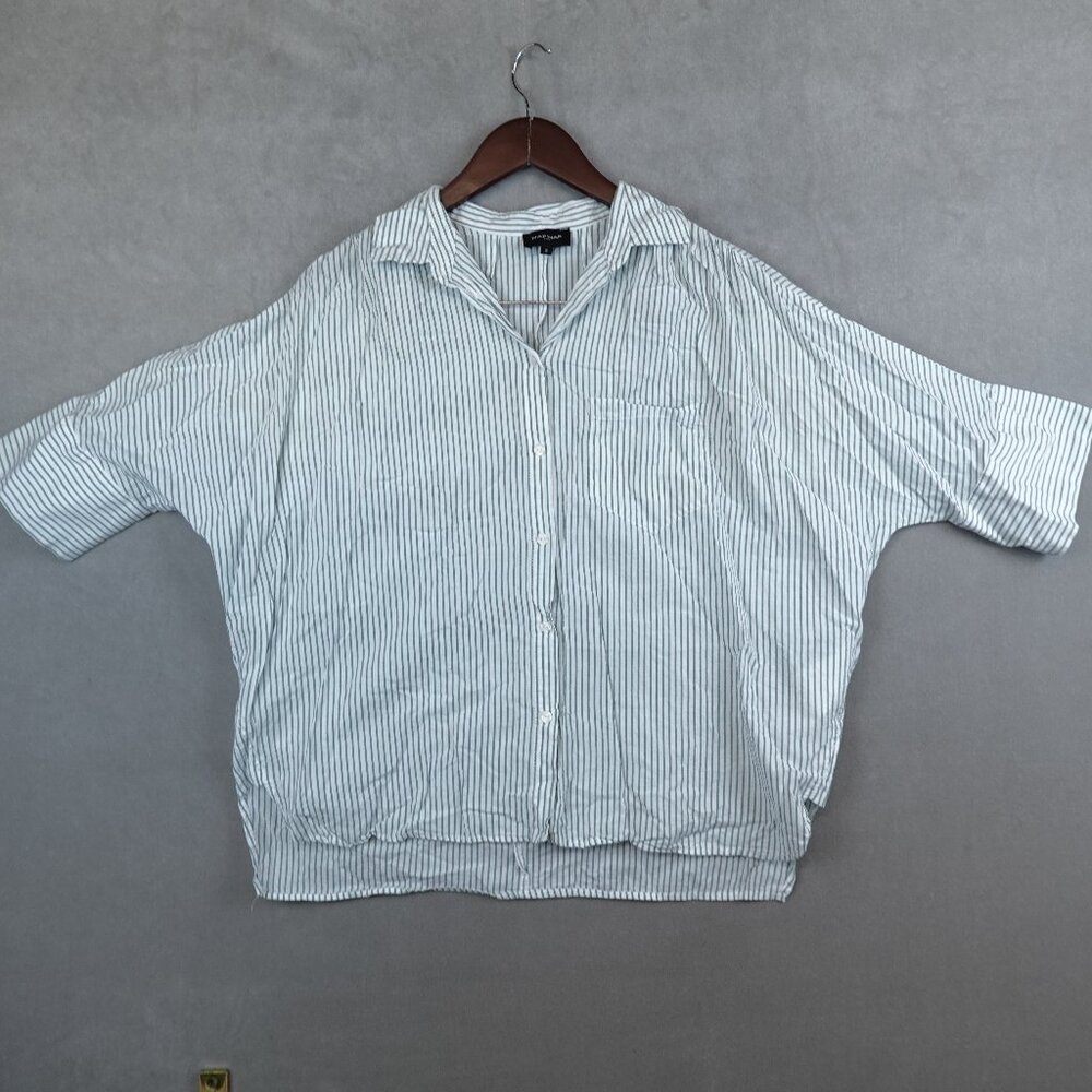 Naf Naf Shirt Button Up Collared Boxy Oversize